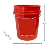 5 Gallon Orange Homer Bucket for Home Care and Work-Sites