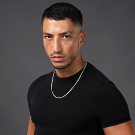 TAIPAN Miami Cuban Link Chain 5 mm Wide 50-55-60-65-70 cm Long Chain Made of 925 Sterling Silver Chain Men Women Including Bag, Cleaning Cloth, Certificate, Sterling Silver, TAIPAN