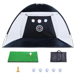 DAWOT 10x7ft Golf Practice Net and Mat