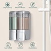 Shampoo and Conditioner Dispenser 2 Chamber No Drill Shower Soap