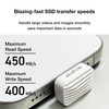 SUNEAST SE-PS256G2LNN1WF External SSD with USB-C Connection, Portable SSD Nano
