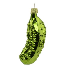 Kurt S. Adler 3-Inch Hand Blown Glass Pickle Ornament