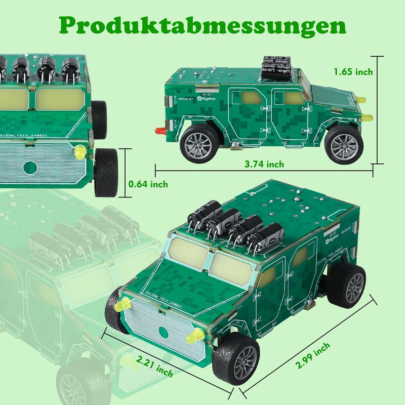 Soldering Practice Set, DIY Vehicle Model Soldering Projects with Return