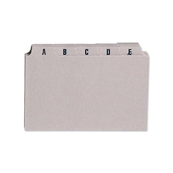 5 Star Office Guide Card Set A-Z 8x5in 25 Cards