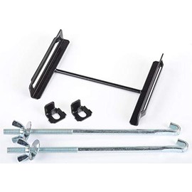 JEGS Universal Battery Hold Down | Includes 1 Steel Adjustable Top Brace, Two Steel J-Bolts, And Hardware | Made In USA