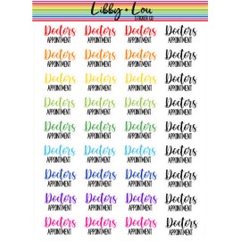 Doctors Appointment Planner Stickers | Libby and Lou Sticker Co