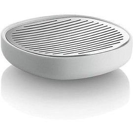 Alessi PL04 W Design Soap Dish, Stainless Steel, White, One size