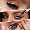 KAIYAYA 2 Stück Eyeliner Wasserfest Matte Schnell Trocknender,Matte Eyeliner Stift