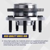 KUSATEC 513223 Front Wheel Bearing and Hub Assembly Compatible with
