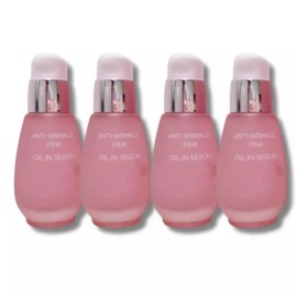 Chamzone 참존 안티 링클 핑크 오일 인 세럼 30ml 4개 Charmon Anti Wrinkle Pink Oil in Serum 30ml 4ea