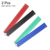 sourcing map 2pcs Folding Straight Ruler 30cm Metric Aluminum Alloy