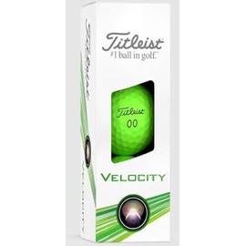 Titleist Velocity Golf Balls (Matte Green, 3pk) 1 Sleeve 2024