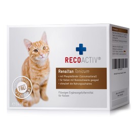 Recoactiv® Renaltan Tonicum - Renal Tonic for Cats with Phosphate Binder - 3 x 90 ml - Food Supplement for Cats with Kidney Disorders - Tonic for Recovery of Cats with Renal Insufficiency