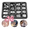 Kit Multifuncional 16 Prensatelas Repuesto Máquina Domestica