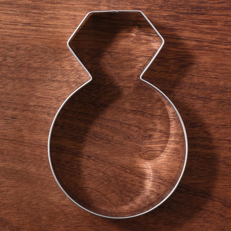 LILIAO Diamond Ring Cookie Cutter for Wedding/Engagement - 2.8 x