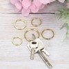 PATIKIL Flat Split Rings, 50Pcs 0.8"/20mm Diameter Pure Brass Flat
