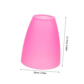 BESPORTBLE 2Pcs Plastic Lamp Shade Replacement for Floor Lamps - Decorative Covers for Chandelier - Pendant Lights and Wall Sconces Elegant Pink Design