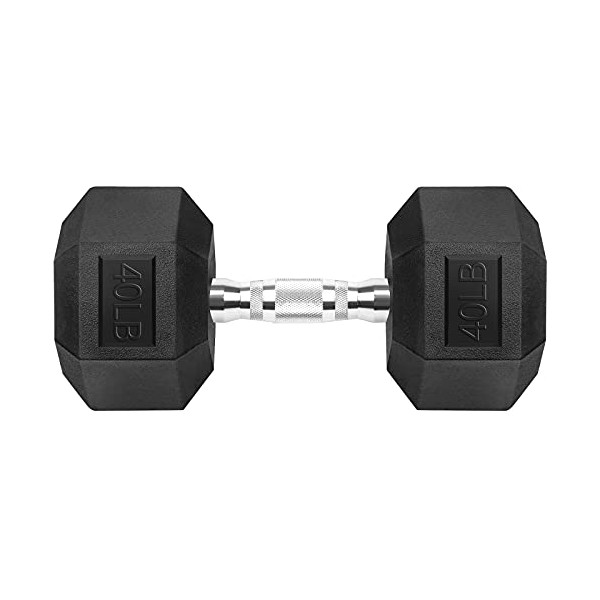 Hex Dumbbells Rubber Coated Cast Iron Hex Black Dumbbell Free