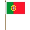 PORTUGAL 4 X 6 inch Mini Country Stick Flag new