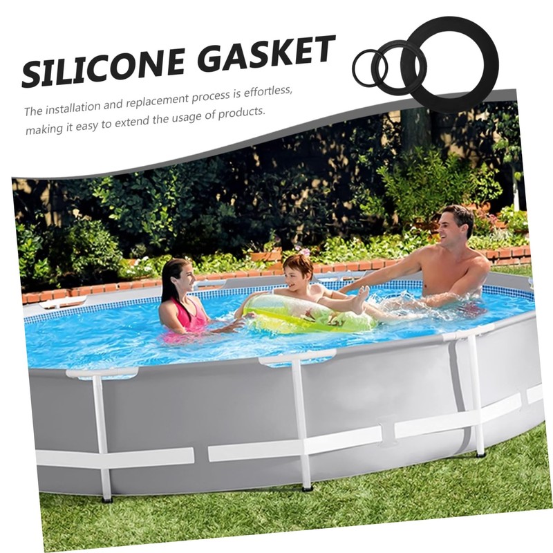 Gatuida 6pcs Pool Plunger Valves Washer Replacement Parts Materials Pool