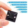 Cable Tie Mounts, Adhesive-Backed, 1 Inch, for Cable Management, Cable