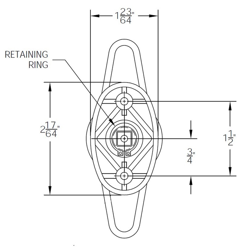 T-Handle for ARE Pickup Truck Camper Shell Door with 2