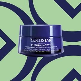 Collistar Futura revitalisierende Nachtcreme für das Gesicht, regenerierende Nachtcreme für reife Haut, aufhellend, nährend, ohne Silikon, dermatologisch getestet, 50 ml