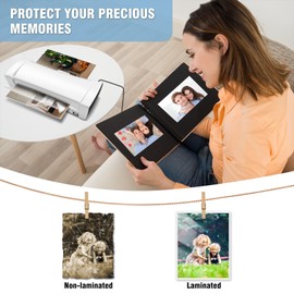 A4 Laminator Machine for Home Office Use, Thermal & Cold Laminating Machines 2-3 Minute Warm Up Time with Anti Jam Technology, 340mm/min High-Speed Laminating 9 Inches Compact Laminator for A4 A5 A6