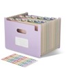 EcoStash Document Folder A4 12 Compartments, Wheat Straw Expanding Folder