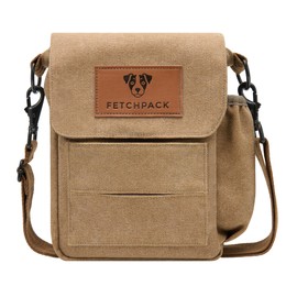 FETCHPACK Dog Walking Bag with Poo Bag Dispenser - Easy Access Dog Treat Pouch for Training - Adjustable Shoulder Strap and Inner Compartment