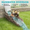 Bird Gutter Downspout Statue Splash Block Outdoor Garden Decoration, 11.4”