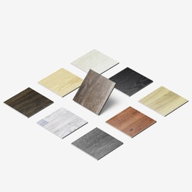 ATOPOSE Peel and Stick Vinyl Flooring Plank，1 Piece Sample,4"x6" Self Adhesive Flooring for DIY Installation（Dark Grey Sample）