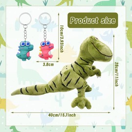 Green Dinosour Teddy, Cute Plush Pillow, Hugging Dinosour Cuddly Plushy, Cute Dinosour Plushies Toys For Kids Gifts For Women - 40CM