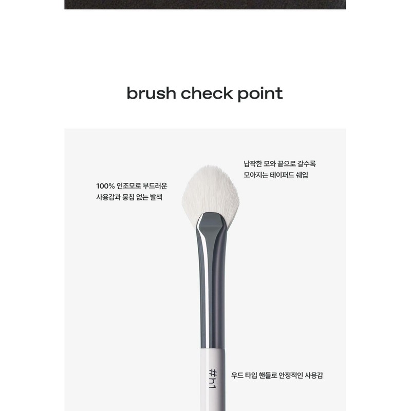 Glow Highlighter Brush Tapered Three-dimensional Pearl Makeup Accessories 1pc /