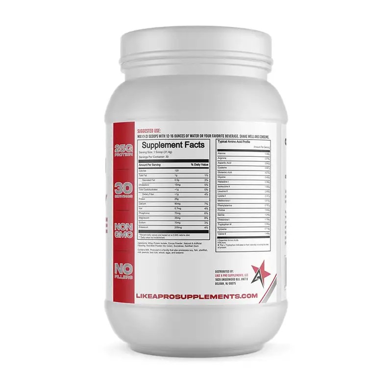 100% Whey Protein Isolate – Pure Fast-Digesting Protein Powder by