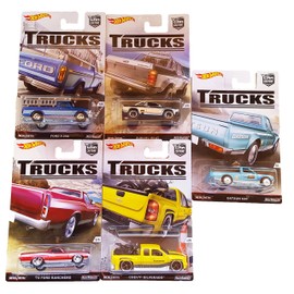 Hot Wheels Car Culture Trucks Bundle Set of 5