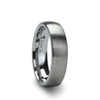 PERSEUS Brushed Rounded Domed Tungsten Ring 6mm Wide Wedding Band