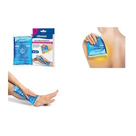 Lifemed - Cold and Warm Compress 20 cm x 12 cm Blue Size M - Relieves Tension and Reduces Swelling, Pack of 1