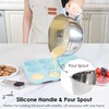 Rorence Stainless Steel Mixing Bowls Set: Non-Slip Silicone Bottom Kitchen