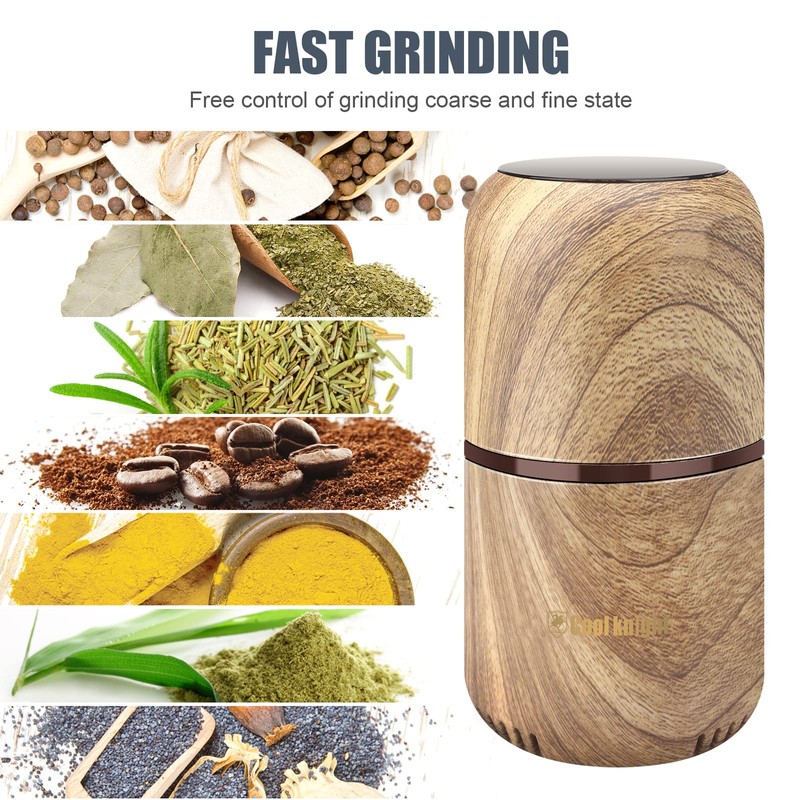 COOL KNIGHT Herb Grinder [large capacity/fast/Electric ]-Spice Herb Coffee Grinder