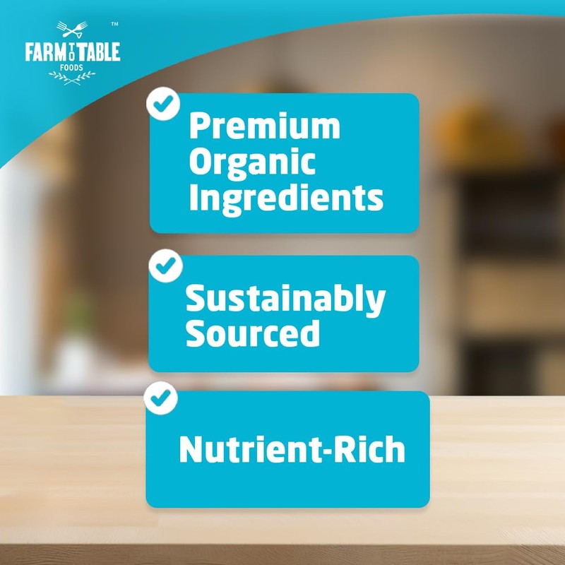 Farm to Table Foods Organic Oatmeal Variety Pack – High-Protein,