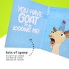Screaming Goat Birthday Card - Funny Birthday Card for Men