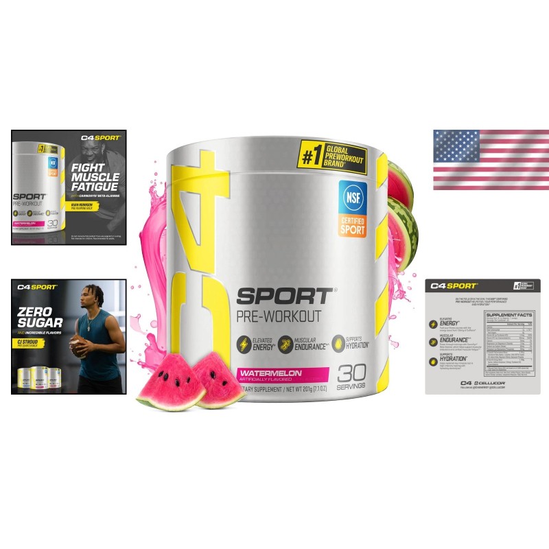 C4 Sport Pre Workout Powder - 135mg Caffeine with Creatine