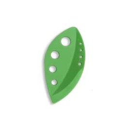 Set of 2 Plastic Herb Scrapers - 8-Hole Leaf Remover for Thyme, Rosemary, Chard & Kale - Kitchen Tool for Quick Herb Stripping - Leaf Herb Stripper Tool (Green)