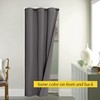 NICETOWN Grey Blackout Closet Door Curtains - Energy Saving Thermal