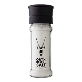 Desert Salt Grinder by Oryx | Ceramic Mill for Salt | Naturally Organic | Sea Salt Alternative, Kalahari Desert Salt | 100g/3.52 oz. Salt