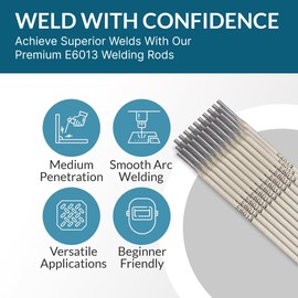 PGN E6013 Welding Rod 3/32" 10LB – Carbon Steel Welding Electrode, Welding Rods 6013, 3/32 Welding Rods, Stick Electrodes - 770469, H117119-RDP, 30301