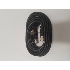 Shark 12 foot Black RG59/U Co-Phase Coax CB Radio Dual Antenna Coaxial Cable 12ft