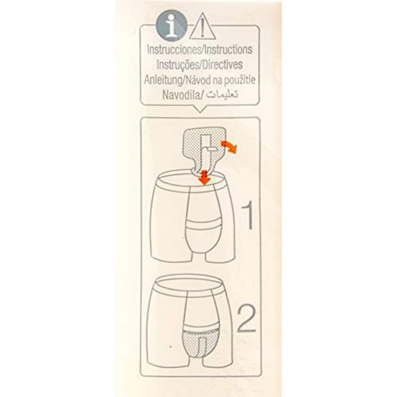Indasec Male Absorbent Pads for Light Incontinence – 10 Absorbent