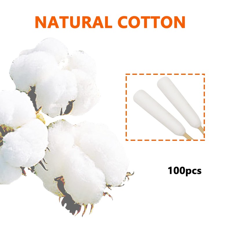 6 Inch Long Cotton Swabs of Medium and Large Pets